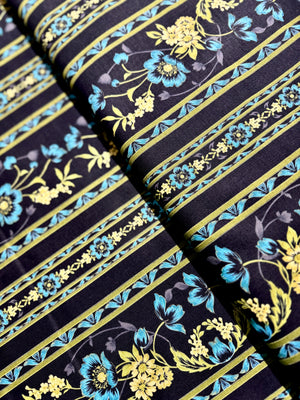 Midnight Garden - Border Teal - Remnant