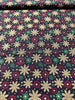 Merry & Bright - Elegant Snowflakes Black/Gold Metallic Yardage