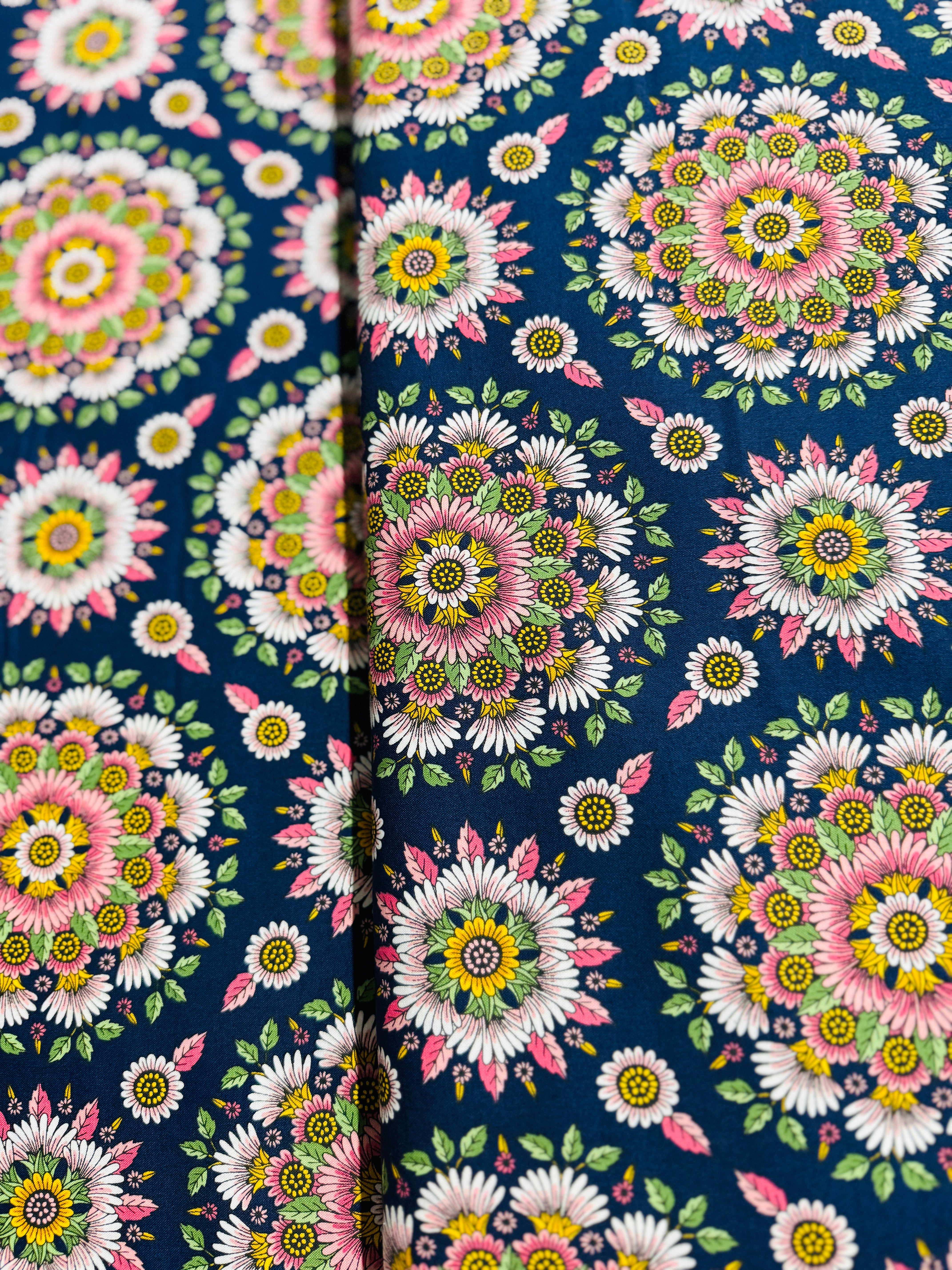 Delphine - Floral Medallion Spring Yardage