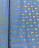 Fat Quarter - Glitter Critters - Nice Mice Cornflower/Gold Glitter