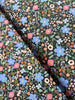 Primavera - Wild Rose Black Metallic Yardage