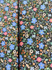 Primavera - Wild Rose Black Metallic Yardage