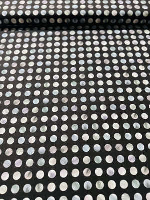 Gradients 2 Onyx - Dots Black Yardage