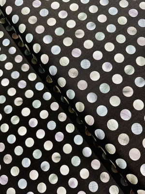 Gradients 2 Onyx - Dots Black Yardage