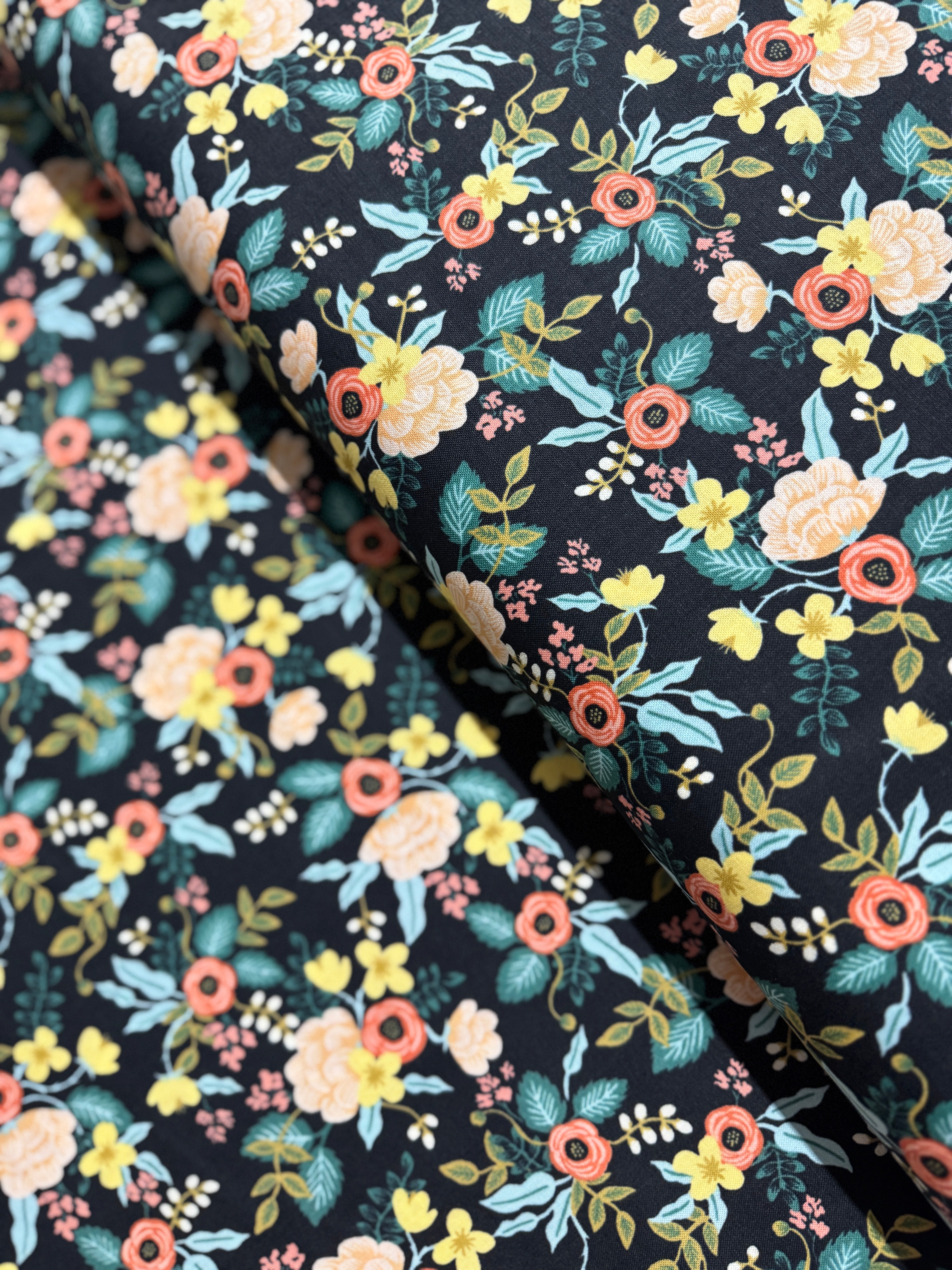 Fat Quarter - Primavera - Birch Black