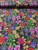 Inspired Blooms - Floral Black/Multi Yardage