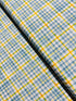 Queen Bee - Beehive Plaid Blue Yardage