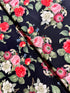 In Bloom - Floral Black Yardage