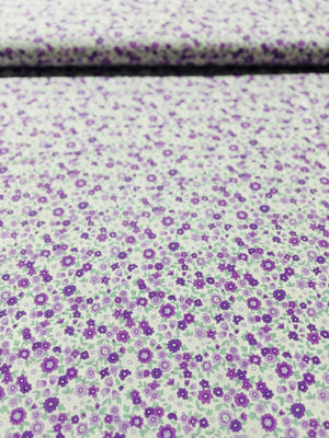 Sevenberry Petite Garden - Florals Purple Yardage