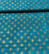 Grunge Seeing Stars Metallic - Ocean Yardage