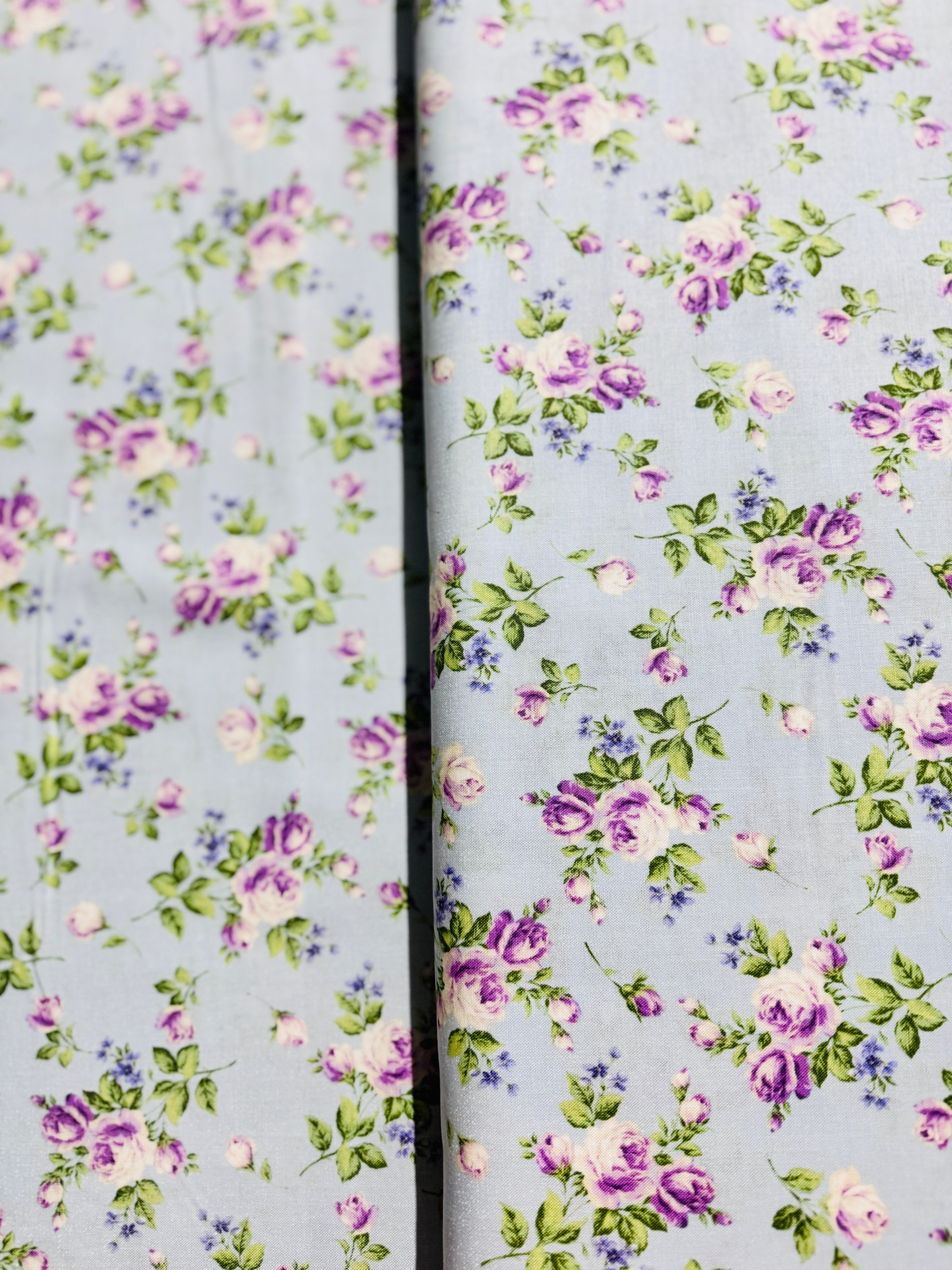 Afternoon in the Attic - Heirloom Floral Lavender Yardage