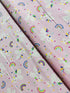 Balloon Unicorns & Rainbows on Pink Yardage