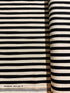 Sevenberry Canvas Natural Stripes Black Yardage