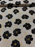 Gilded - Bold Blossoms Mochi Linen Paper Gold Metallic Yardage