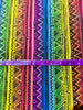 African Sunset - African Tribal Stripes Metallic Yardage