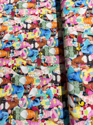 Sew Many Gnomes - Packed Sewing Gnomes Yardage