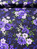 Flowerhouse - Georgina - Floral Midnight Purple Yardage