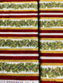 Winter's Grandeur 8 - Holiday Gold Metallic Pine Branch Stripes Yardage