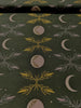 Camp Creek - Harvest Moon Forest Green Unbleached Canvas Metallic Yardage