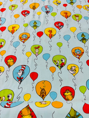 Celebrate Seuss! - Character Balloons Aqua Yardage