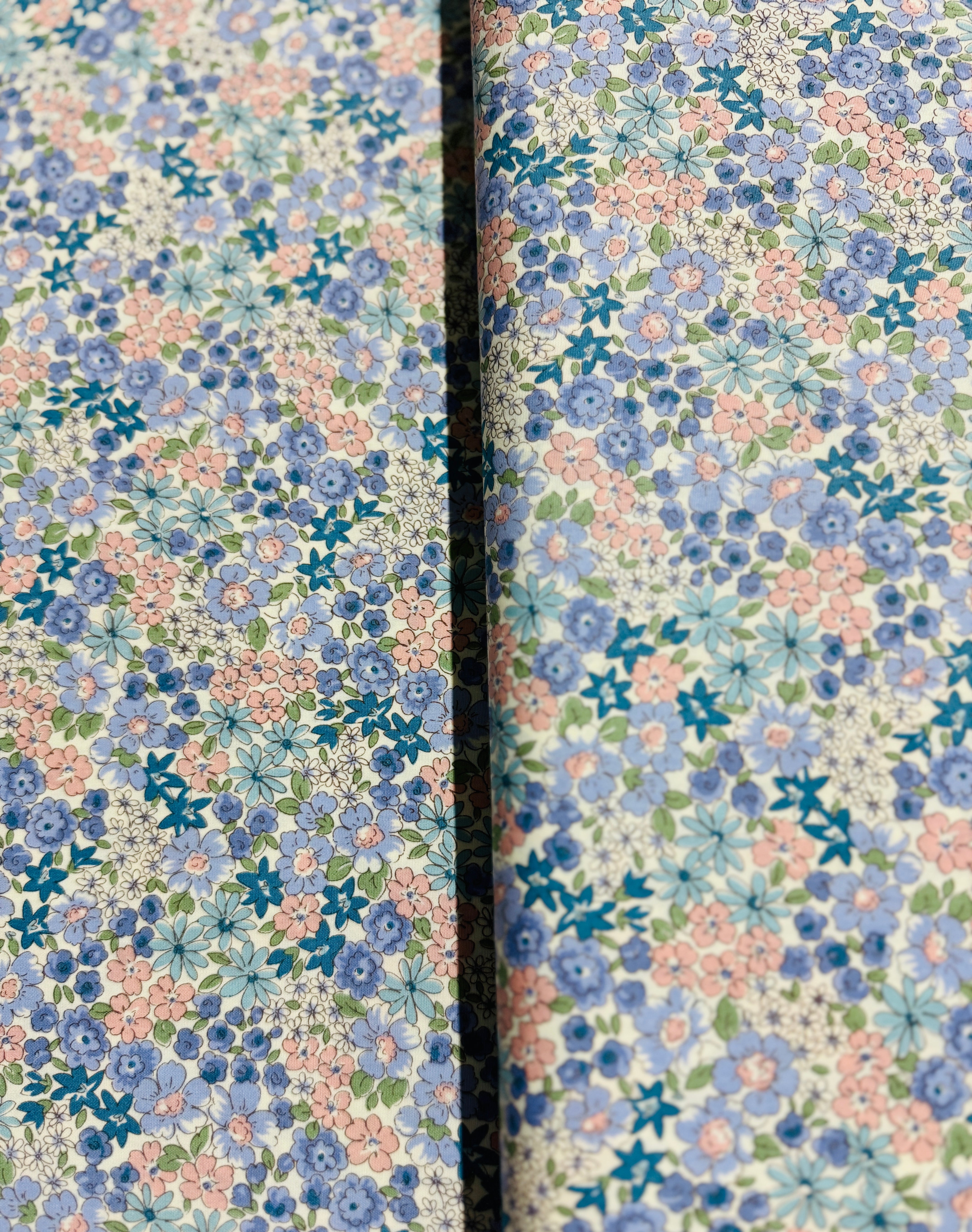 Sevenberry Petite Garden - Florals Blue Yardage