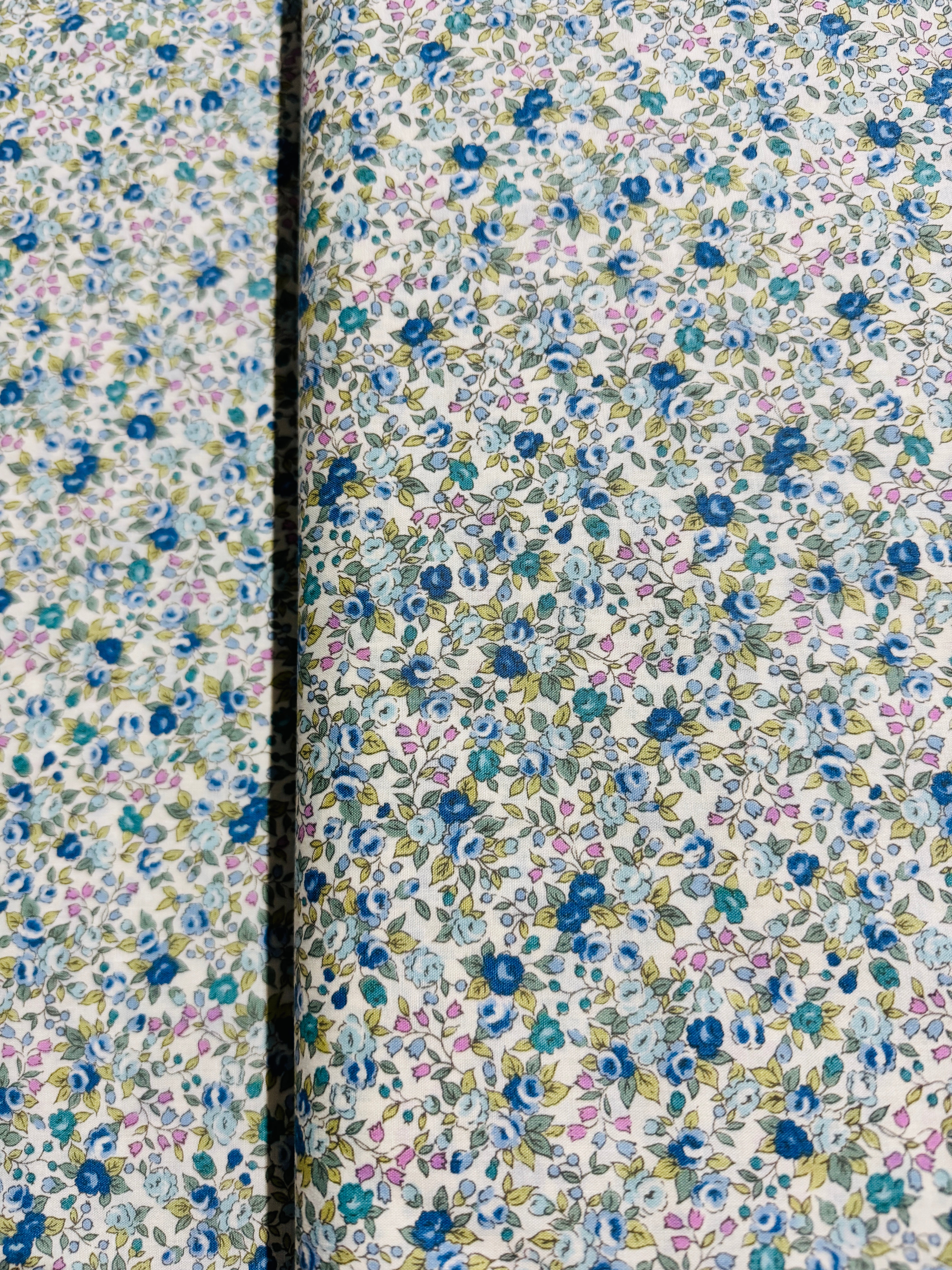 Sevenberry Bouquet - Florals Blue Yardage