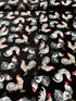 French Country - French Chickens on Black Yardage