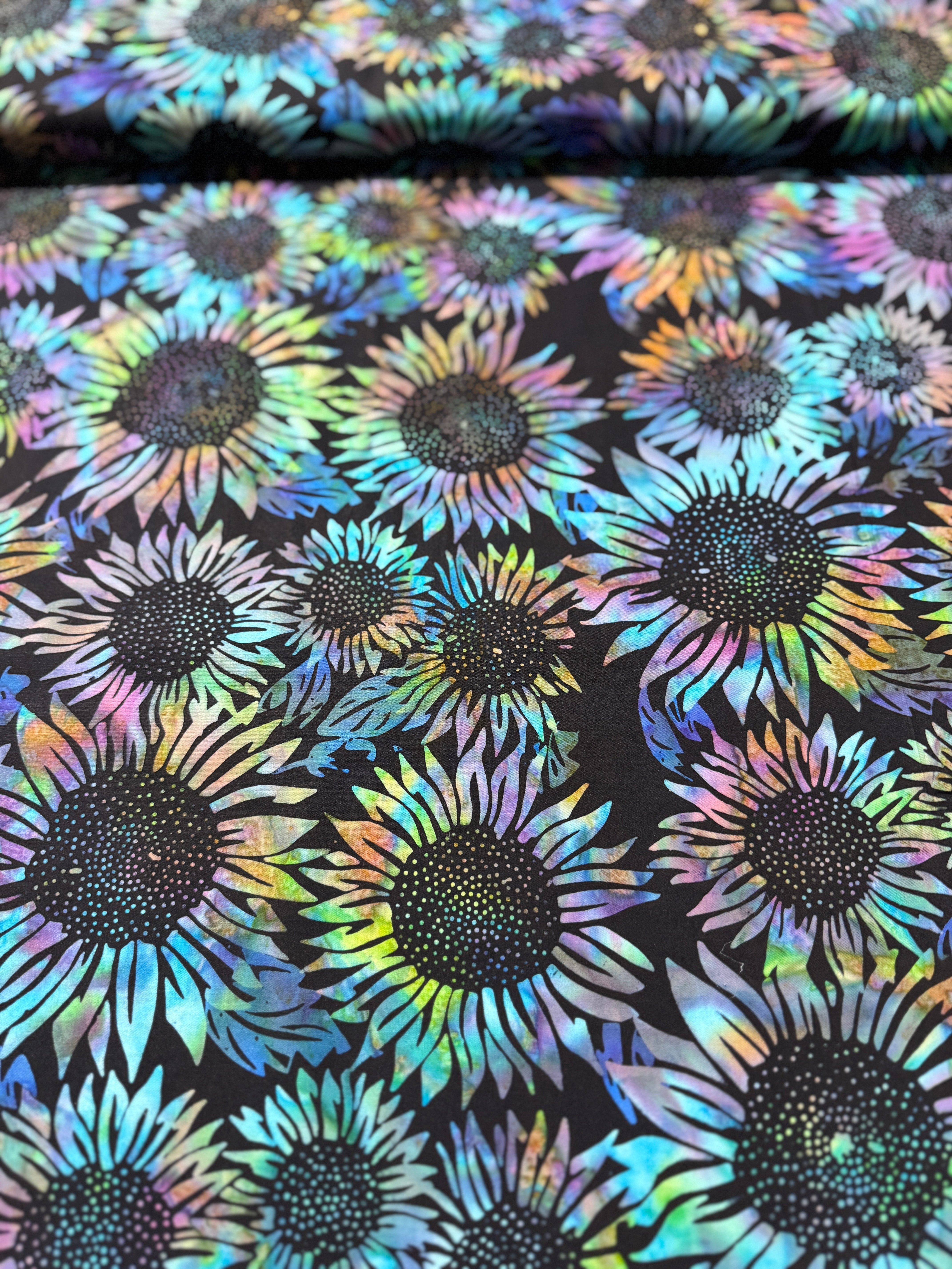 Bali Batik - Spectrum Sunflower Batik Yardage