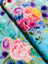 Misty Garden - Bouquets Larkspur Yardage