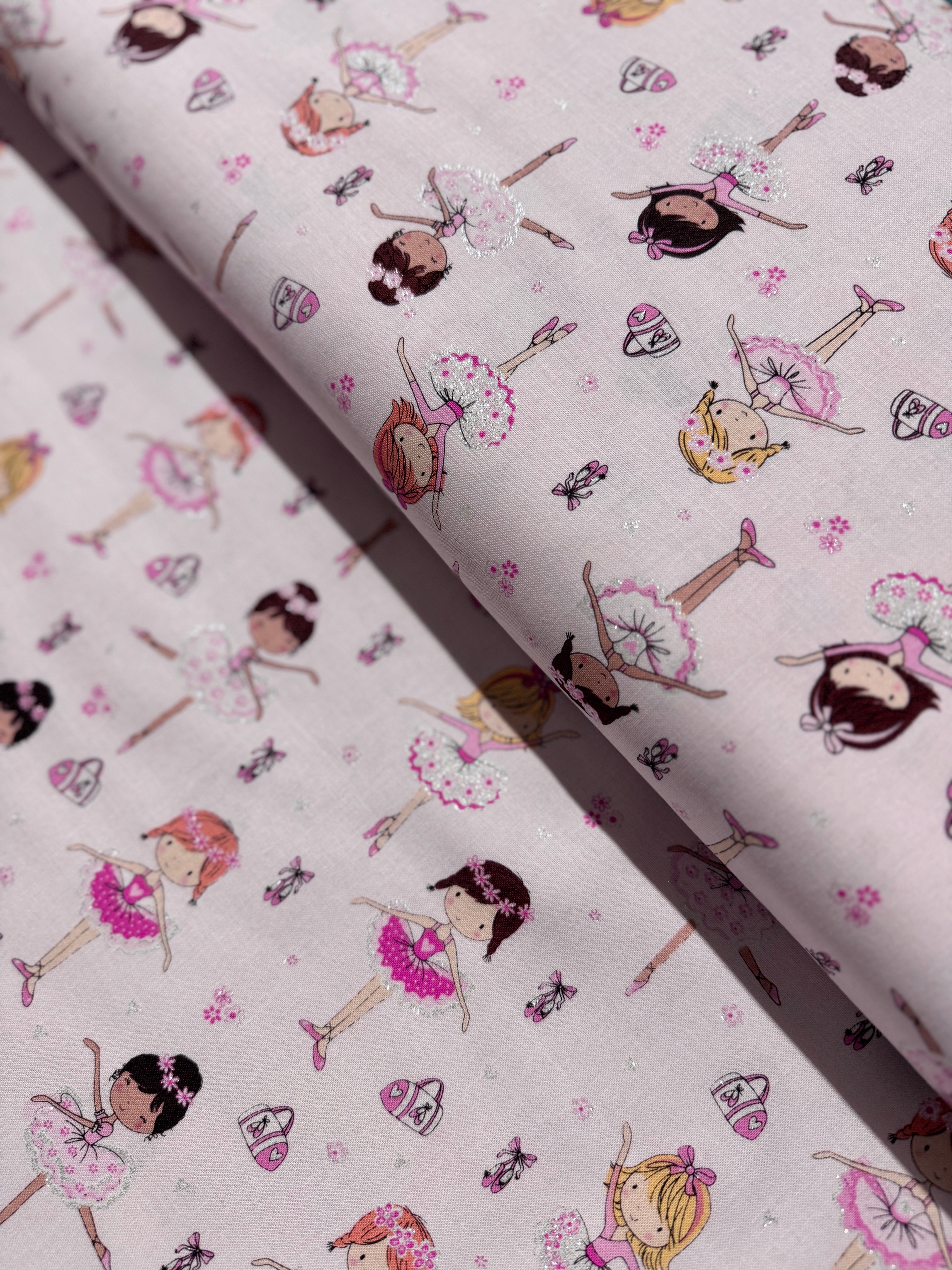 Sparkle and Shine - Glitter Ballerinas Yardage