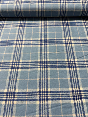 Mammoth Organic Flannel - Plaid Bluejay - Remnant