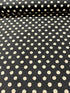 Sevenberry Canvas Natural Dots - Medium Dots Black Yardage