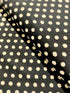 Sevenberry Canvas Natural Dots - Medium Dots Black Yardage