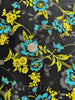 Midnight Garden - Large Floral Teal Yardage