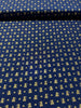 Glitter Critters - Nice Mice Navy/Gold Glitter Yardage