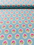 Charlotte - Dotted Rose Blue Yardage