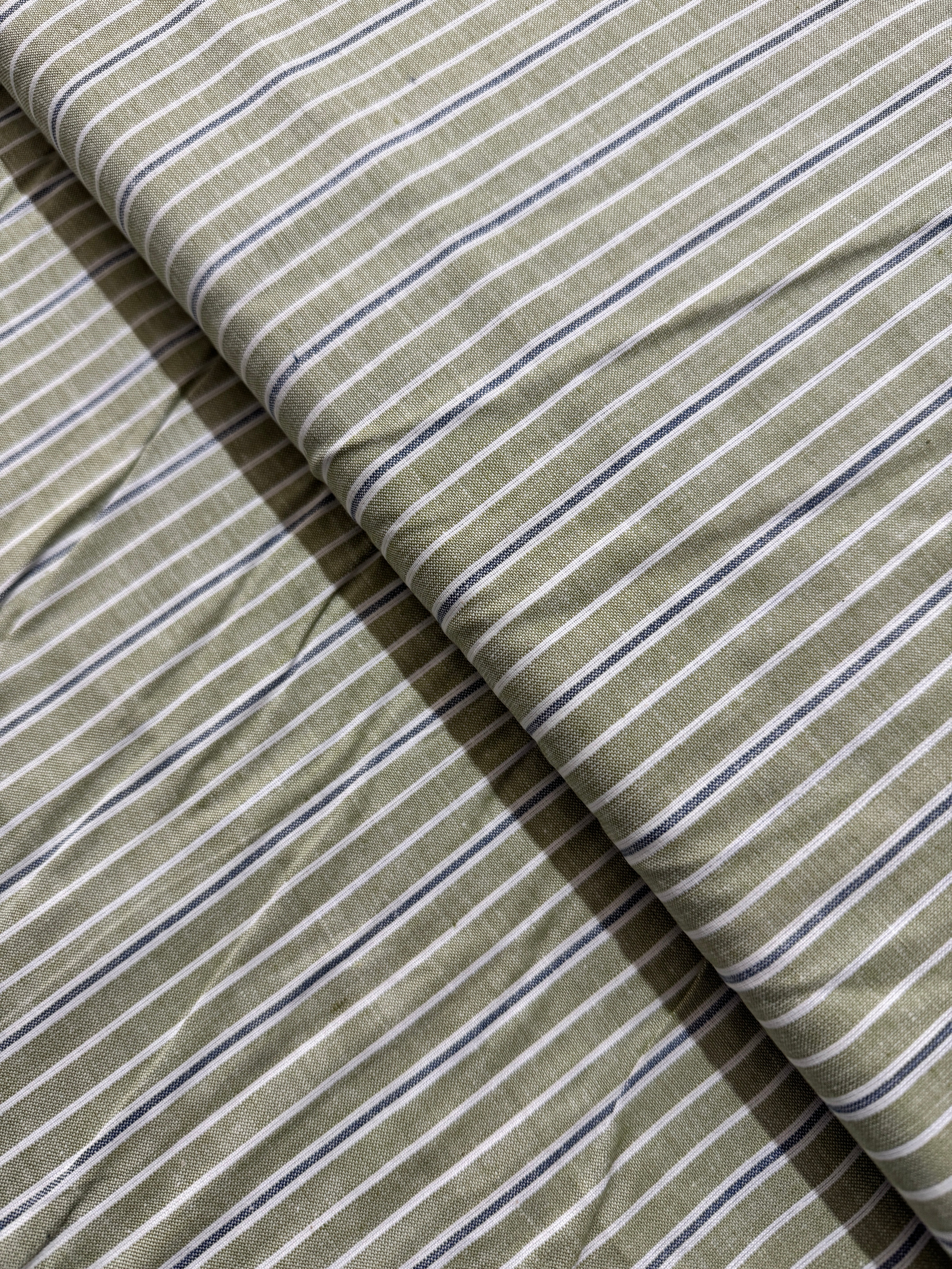 Vista Wovens Celadon - Stripe Yardage