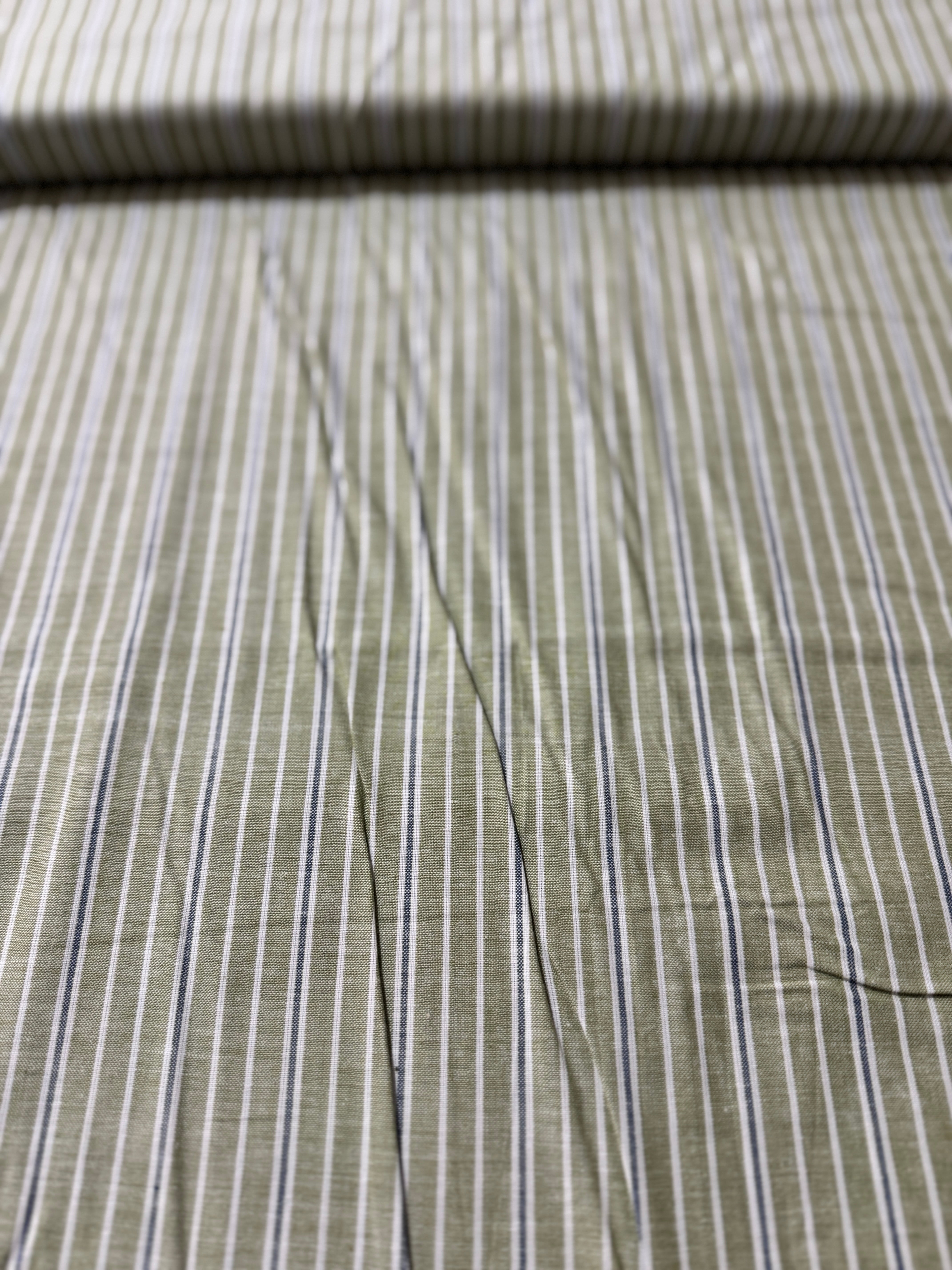 Vista Wovens Celadon - Stripe Yardage