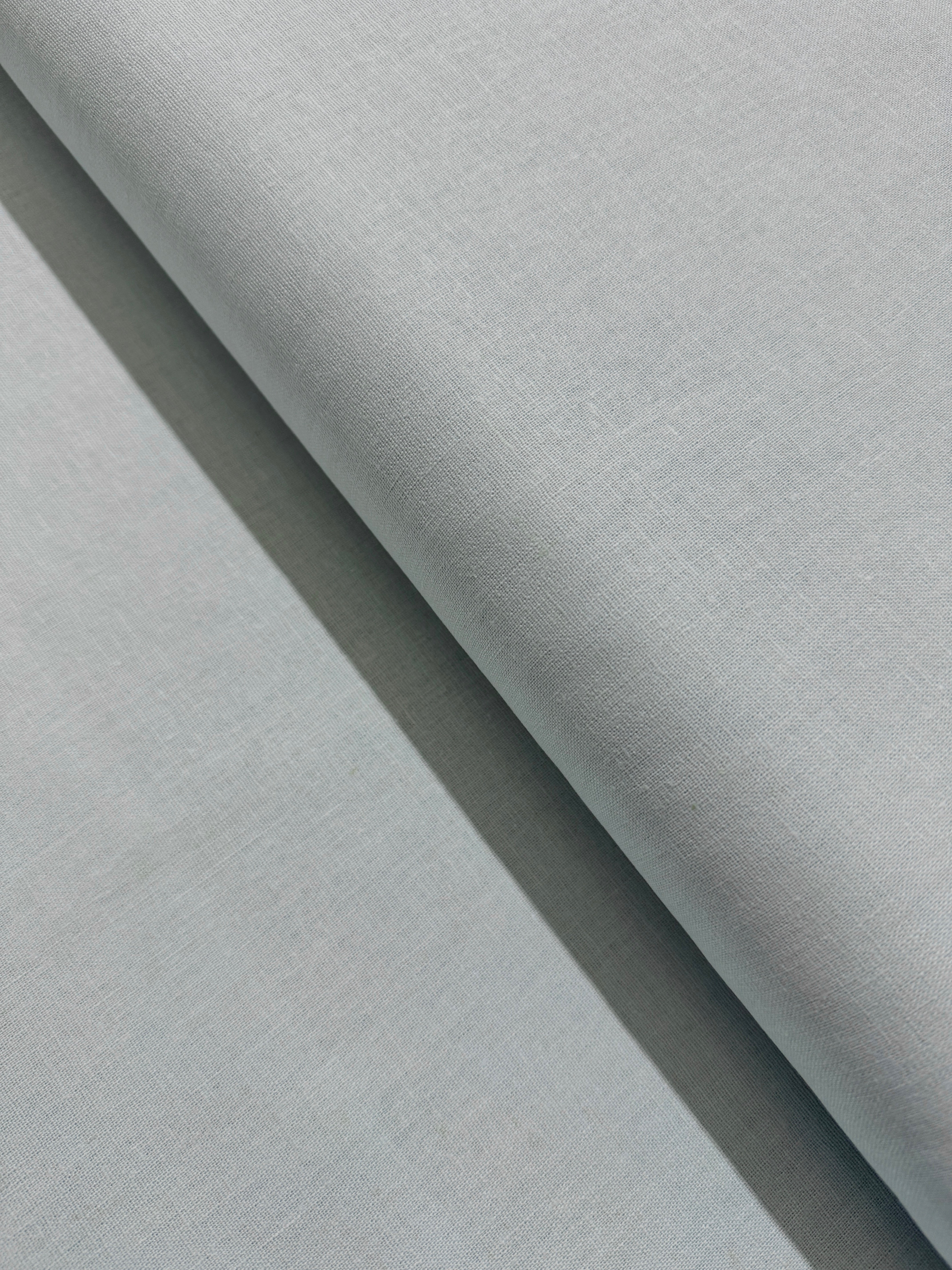 Essex Light Blue Yardage - LINEN + COTTON Blend