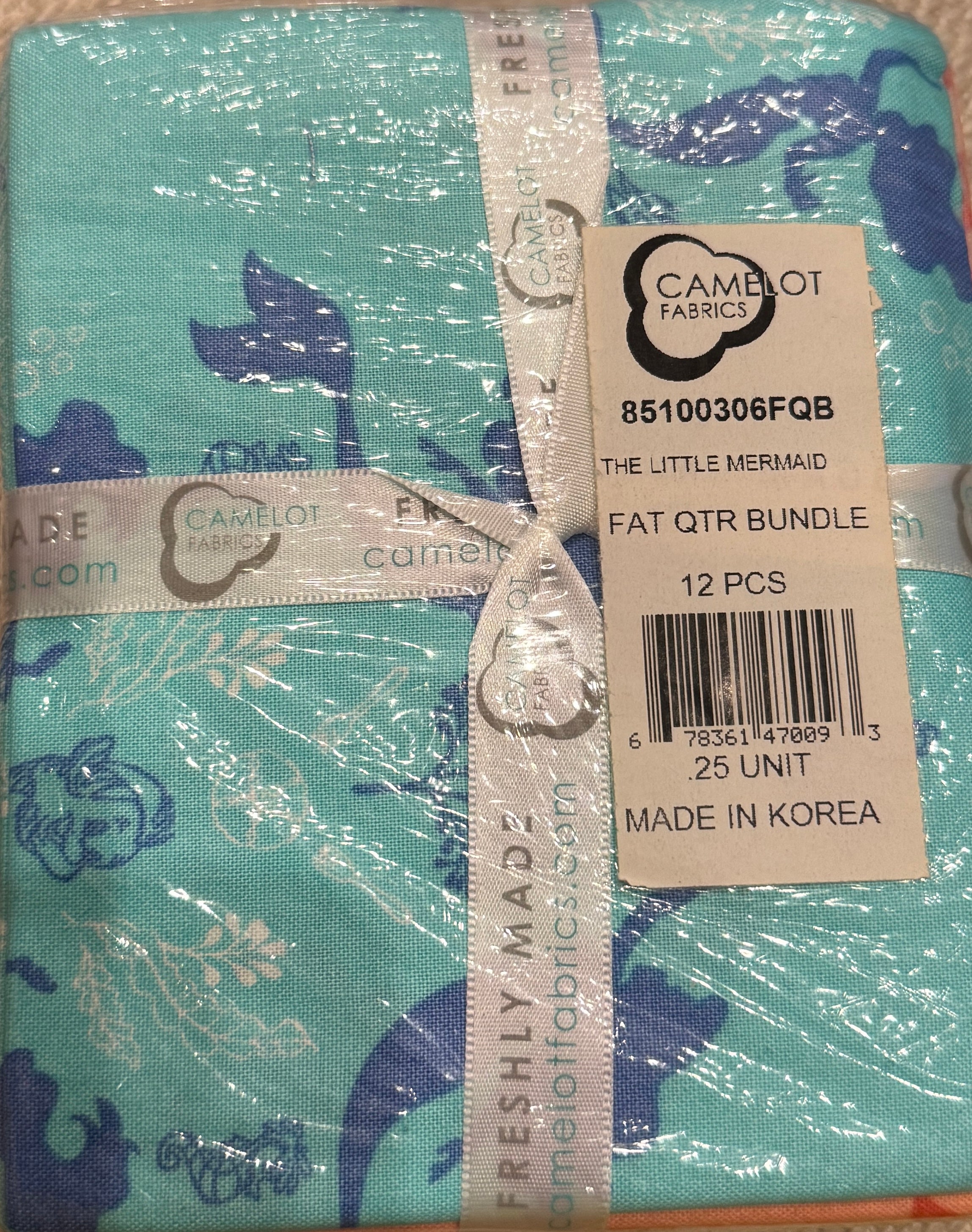 The Little Mermaid Fat Quarter Bundle - 12 Fat Quarters