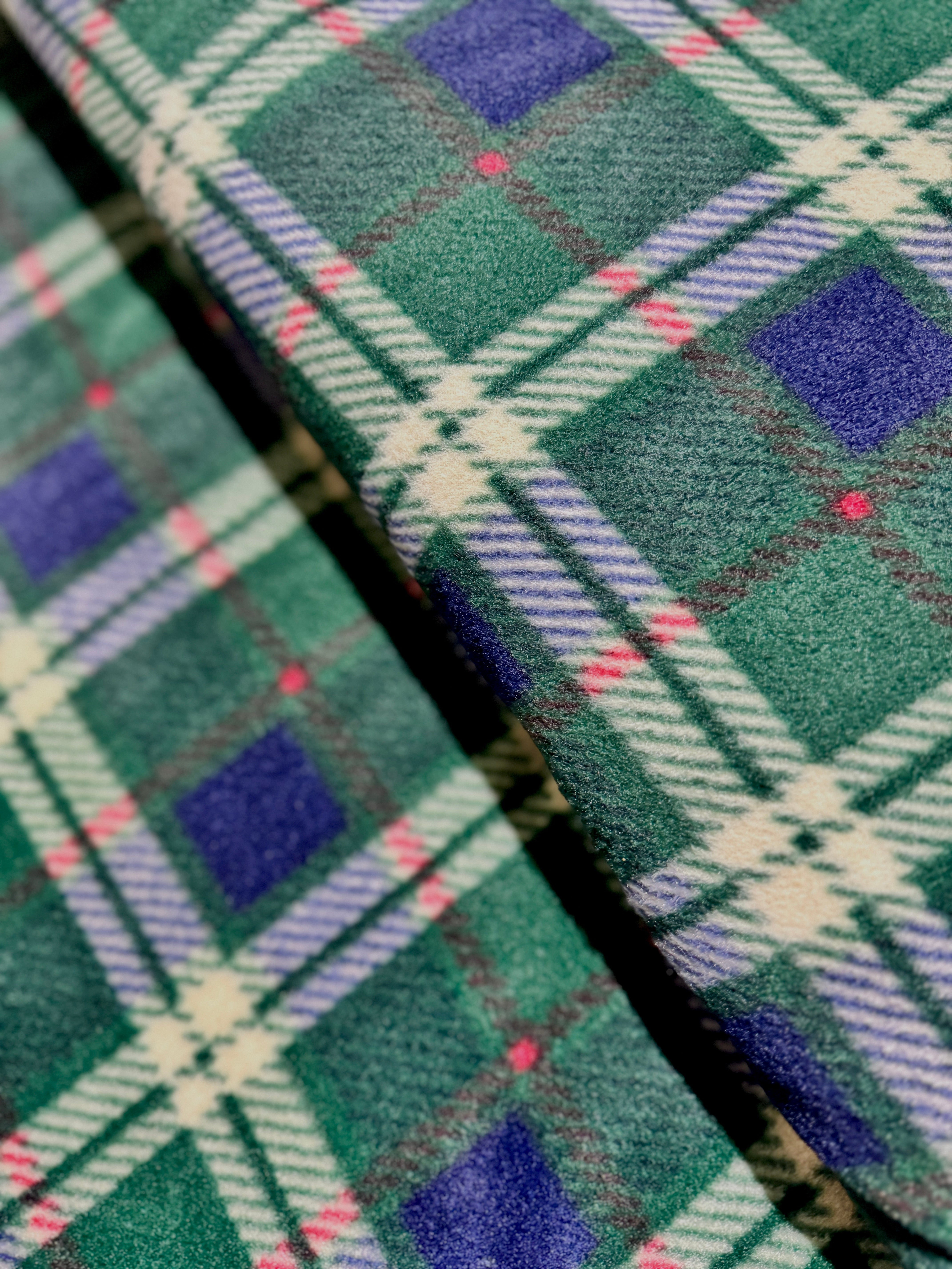 Winterfleece Prints - Plaids and Checks - London Plaid Navy Fleece