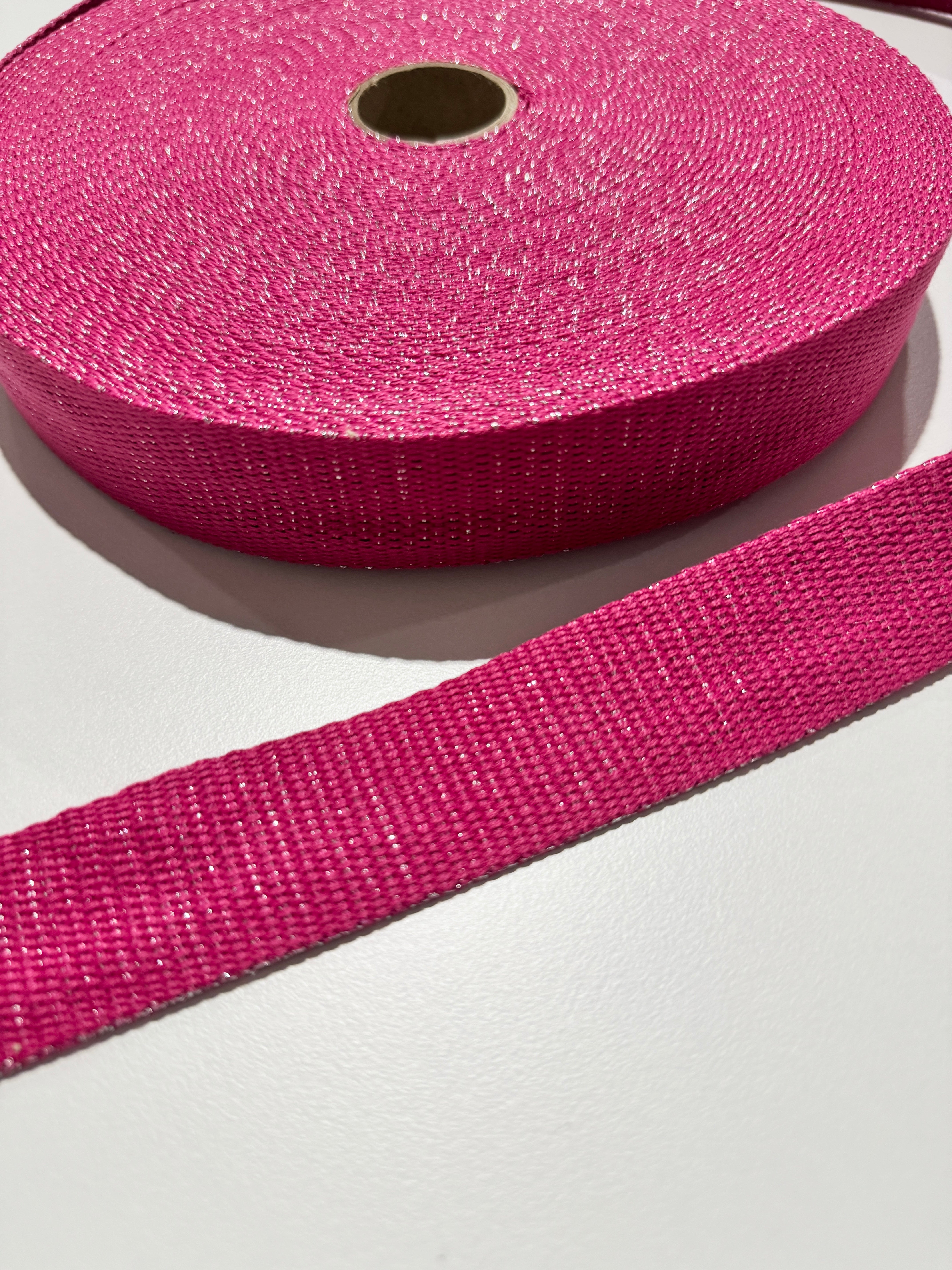 Metallic Strapping 1 1/4" Fushia