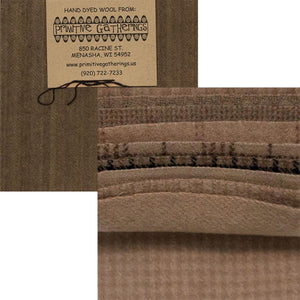 Wool 5" Charm Taupe PRI 6019 Primitive Gather#1