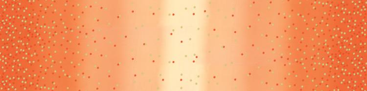 Ombre Confetti Metallic - Tangerine Yardage