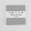 Bella Solids Silver Grey Charm Pack by Moda