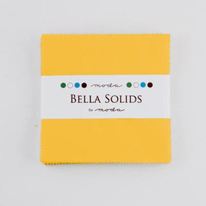 Bella Solids Yellow Charm Pack by Moda