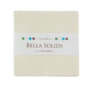 Bella Solids Ivory Charm Pack by Moda