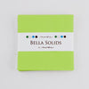 Bella Solids Lime Charm Pack by Moda Fabrics