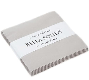 Bella Solids Gray Charm Pack by Moda Fabrics