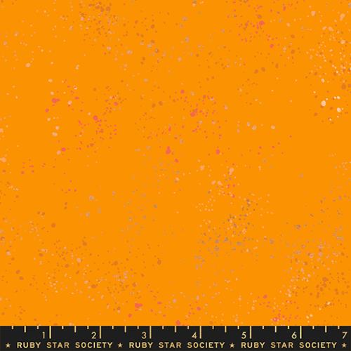 Speckled - Clementine Metallic Yardage